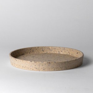 Coffee Table Tray | Large Round Imitation Concrete Tray | Table Tray | Decorative Tray | Perfume Tray | Bathroom Tray | Planter Pot Tray