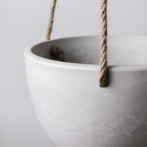 Hanging Planter Pot with Drainage Hole Indoor Hanging Pots 8 or 12 Succulent Plant Pot Imitation Concrete Ceramic Hanging Planter Pot Bild 7