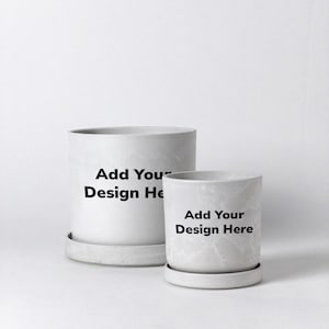 Cache-pot personnalisé | Jardinière personnalisée - écrivez n'importe quoi | Cache-pot avec trou de drainage et bouchon | Jardinière écologique | Cache-pot d'intérieur