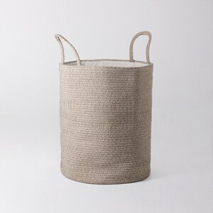 Woven Rope Baskets Rope Cotton Basket Large Nursery Storage Basket Laundry Linen Basket Large Blanket Basket Plant Basket image 6