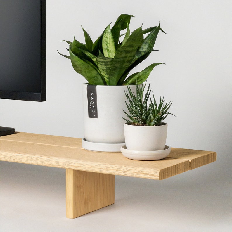 wood monitor riser