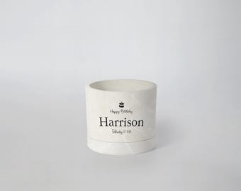 Personalized Planter Pot - Write Anything | Custom Name Pot | 3" Mini Planters | Small Planter | Recycled Planters | Indoor Planter Pot