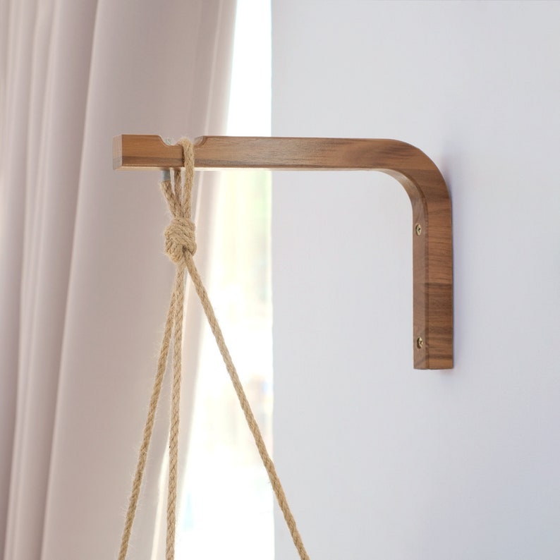 Wooden Hanging Planter Wall Hooks