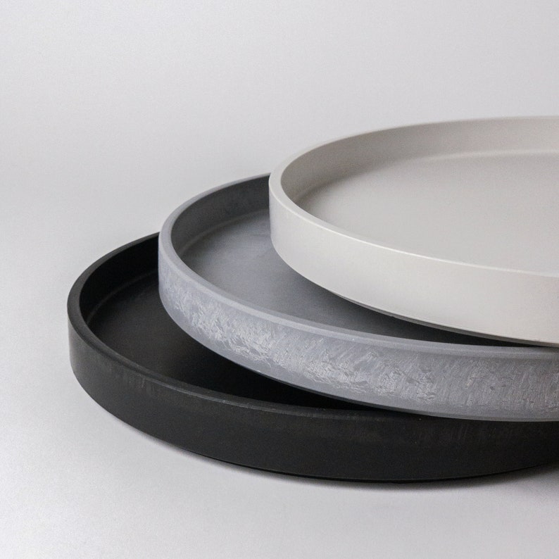 Large Decor Tray Round Saucer Tray Japanese Modern Etsy Canada