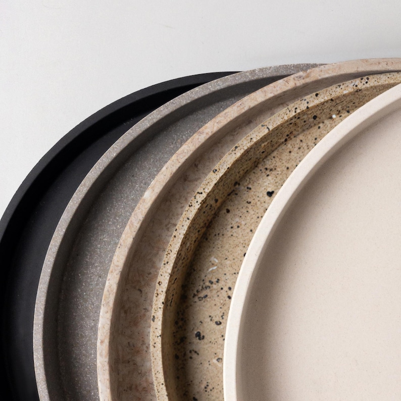Coffee Table Tray | Decor Tray | Planter Pot Tray | Decorative Tray | Round Saucer Tray | Circular Tray | Perfume Tray | Bathroom Tray image 4