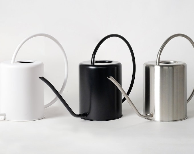 Watering Can for Watering Plants • Houseplant Watering Can • Long Spout Indoor Plant Watering Can •  Steel Watering Can 2-Litre