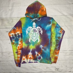 Puerto Rican Turtle tie-dye Hoodie