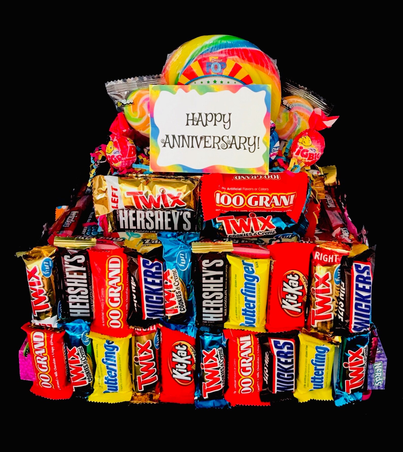 Happy Anniversary Gift The Candy Explosion Custom Candy Etsy