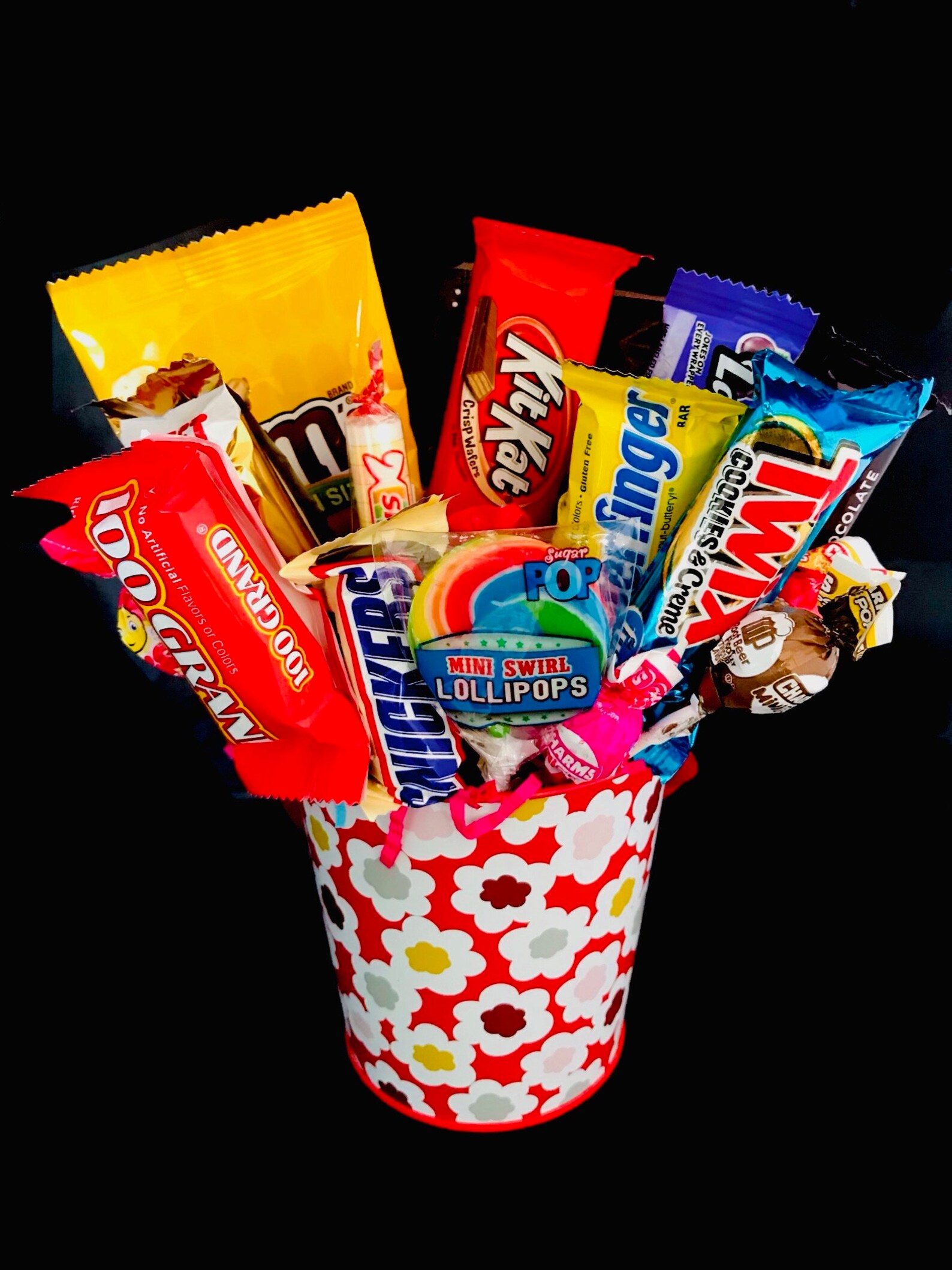 Good Luck Gift Candy Arrangement Bouquet Gift Basket Fun Etsy