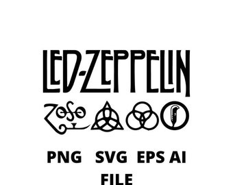 Led Zeppelin Svg Etsy