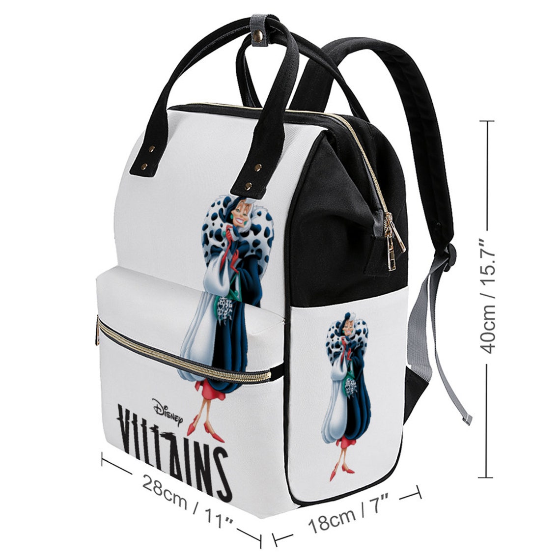 Cruella de Vil Disney Backpack Disneyland Disney World Custom Etsy