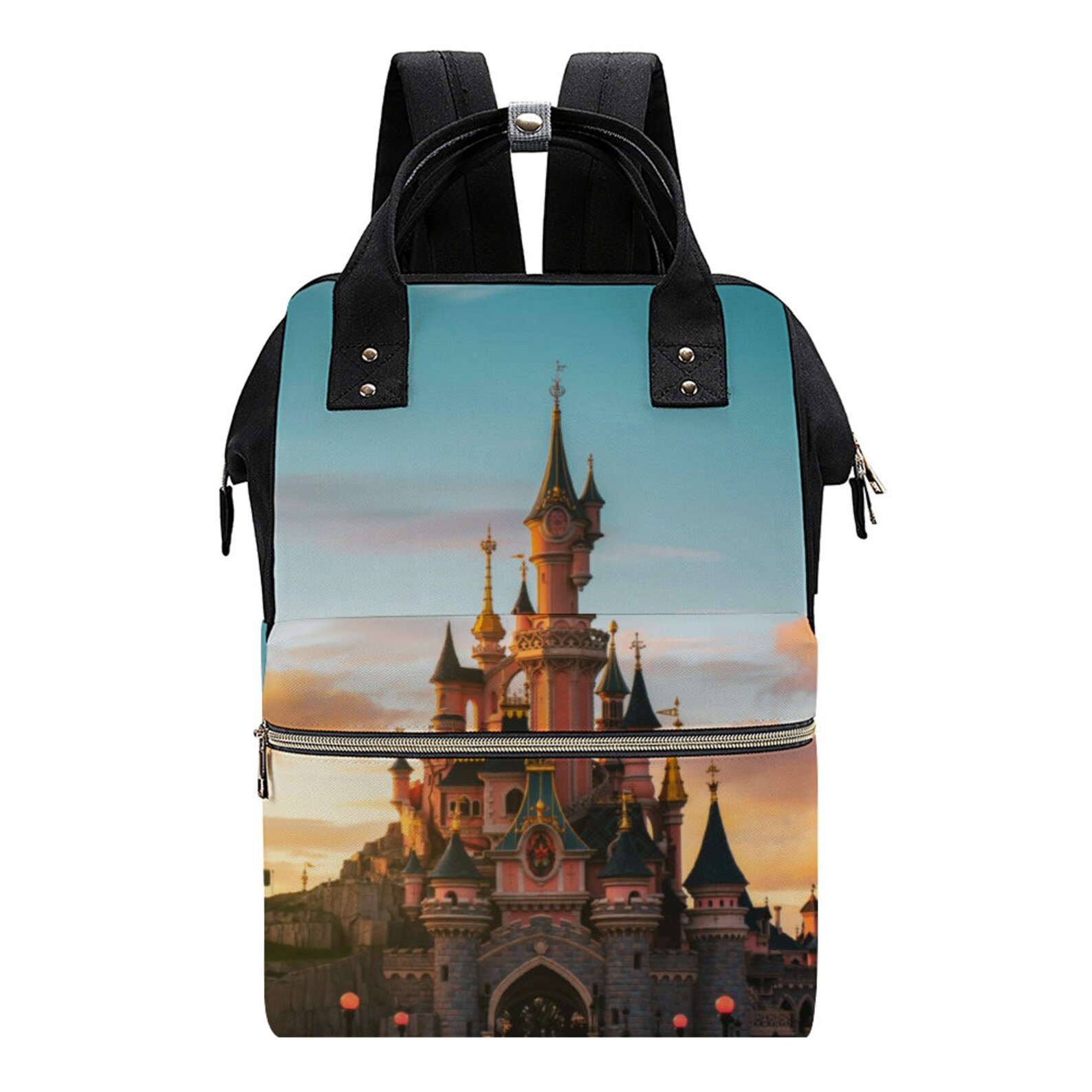 Park Bag Sleeping Beauty Castle Disneyland Paris Disney World Etsy