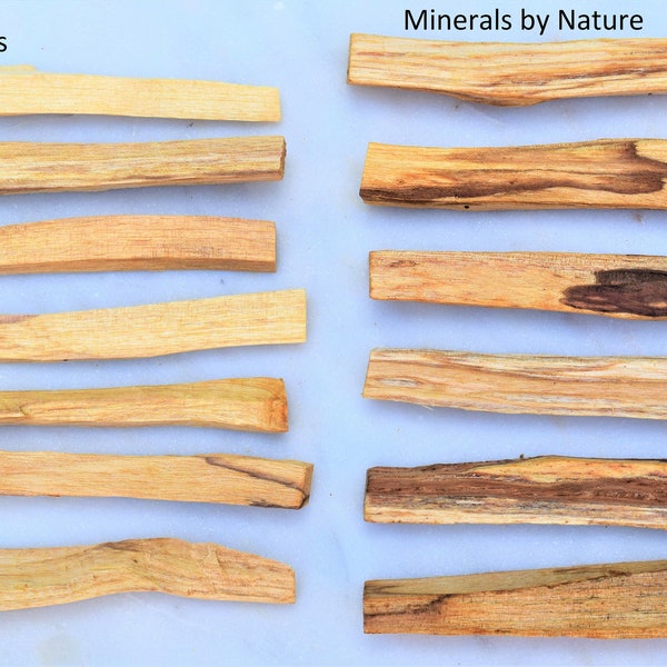 10+ sticks premium thick Palo Santo from Peru -Choose how many 3, 5, 10, 50, 100, 500 sticks