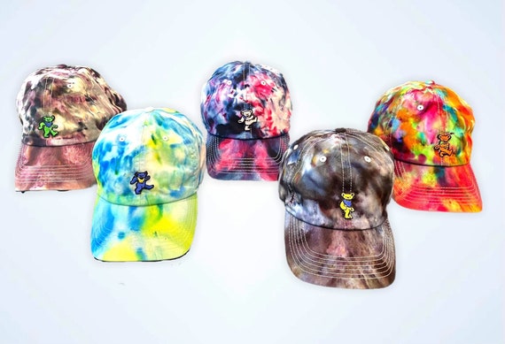 Grateful Dead Dancing Bear Tie Dye Hat 