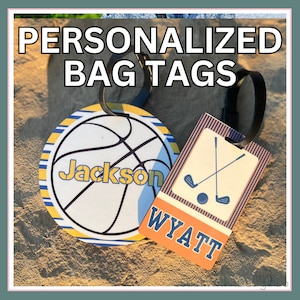 Custom Bag Tags • Sports Bag Tags • Custom Keychains • Backpack Keychains • Luggage Tags