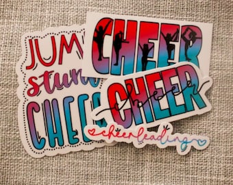 Cheerleading Sticker Pack • Water Resistant Stickers • Sticker Pack • Vinyl Sticker • Gifts for Her