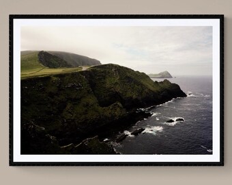 Impression giclée KERRY CLIFFS, photographie de paysage côtier irlandais Ring of Kerry, art mural original Irlande