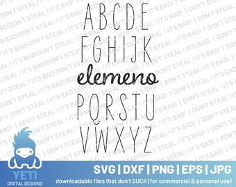 Download Elemeno Svg Etsy