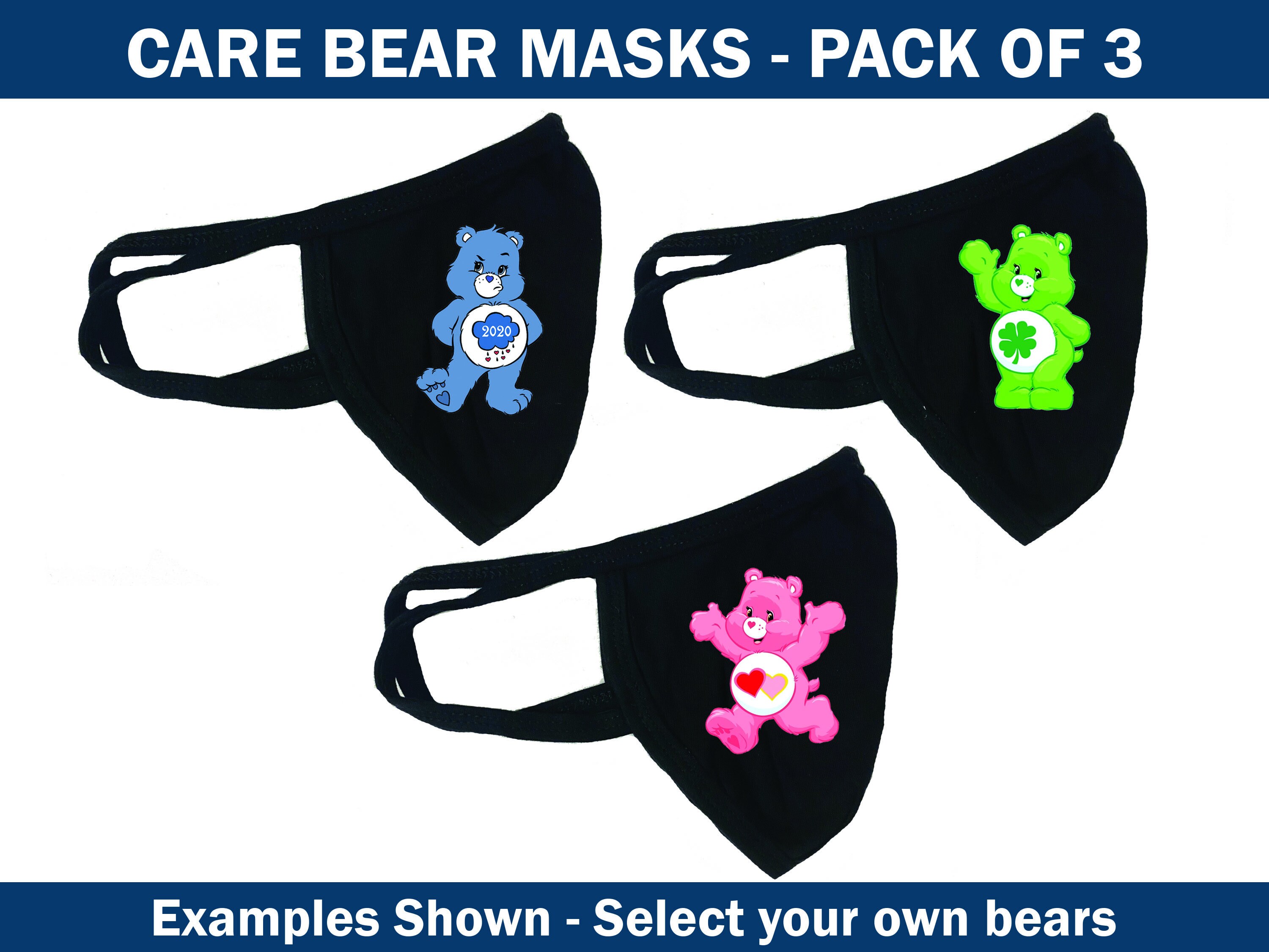 Care Bear Masks Discounted pack of masks Etsy