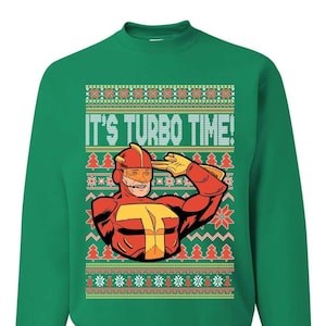 Turbo man christmas jumper new arrivals
