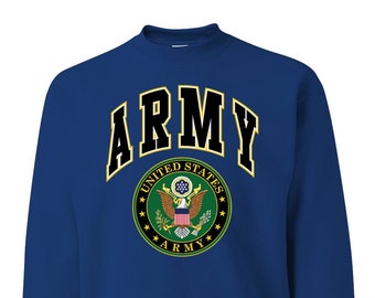 U.S. Army Official Seal, US Army Tribute, US Army Shirt, Armed Forces Unisex Crewneck Sweatshirt
