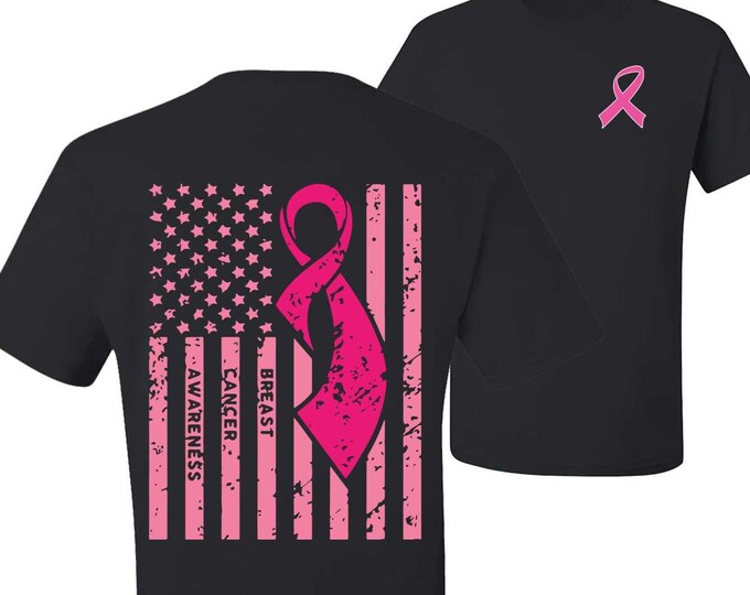 American Breast Cancer Awareness Flag Breast Cancer Awareness - Etsy