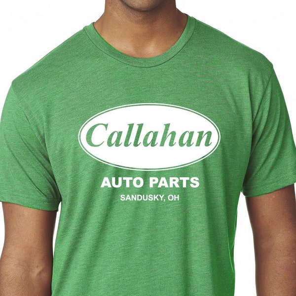 Callahan Auto Parts Sandusky Ohio Retro 90s Funny Tommy Boy Pop Culture Mens Premium Tri Blend T-Shirt, St Patrick Day Shirt