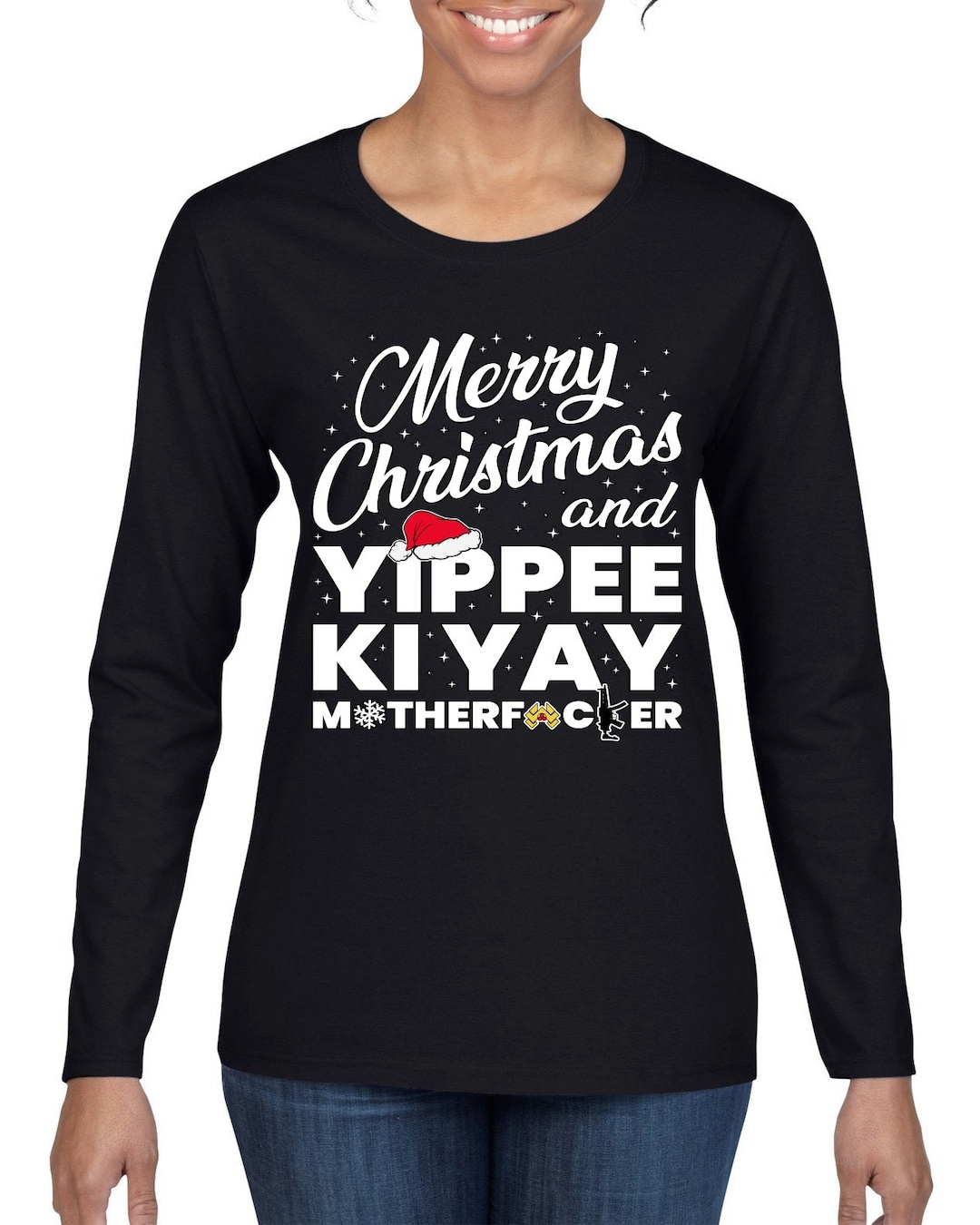 Merry Christmas and Yippee Ki Yay MOFO Ugly Christmas Sweater Etsy