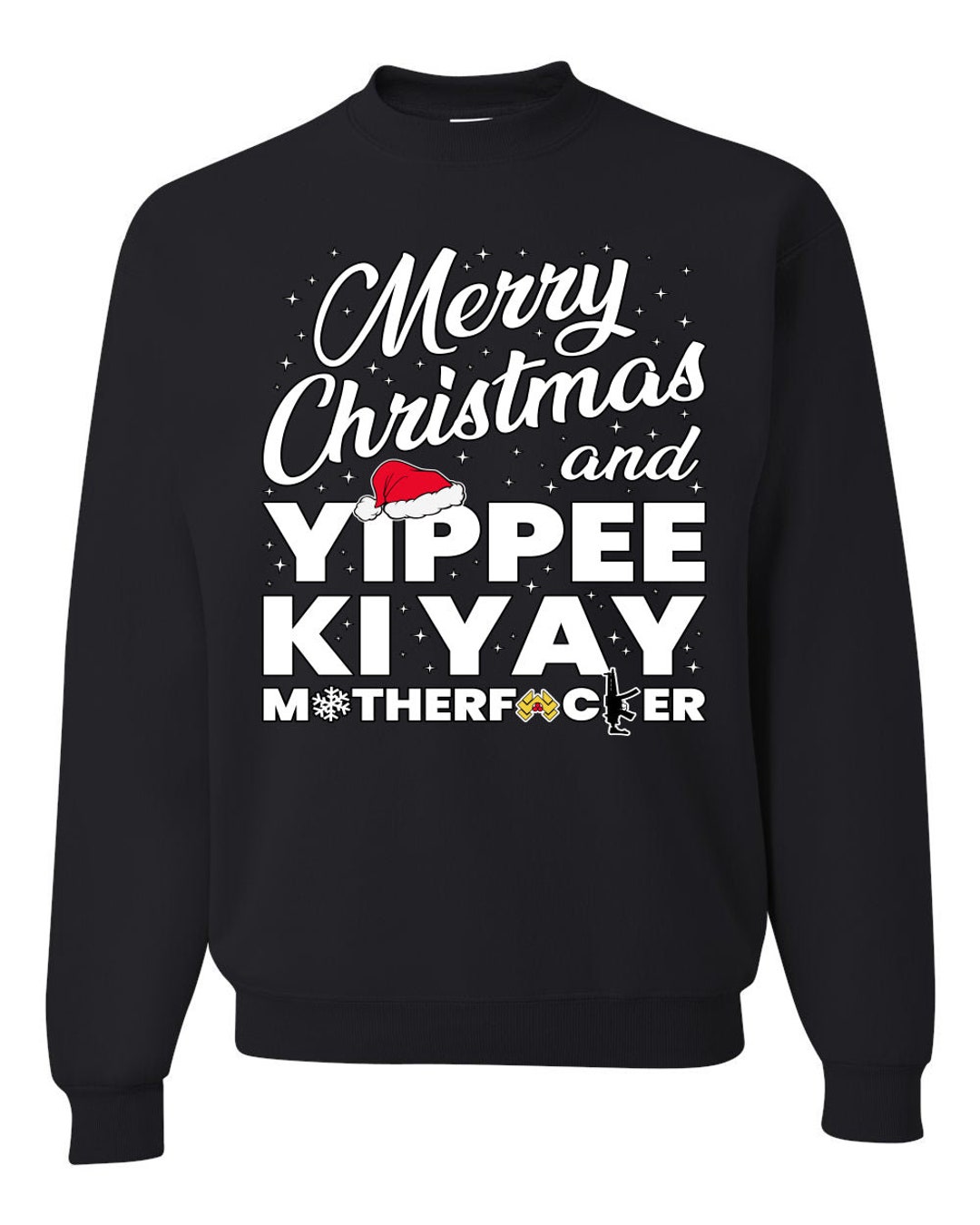 Merry Christmas and Yippee Ki Yay MOFO Ugly Christmas Sweater Etsy