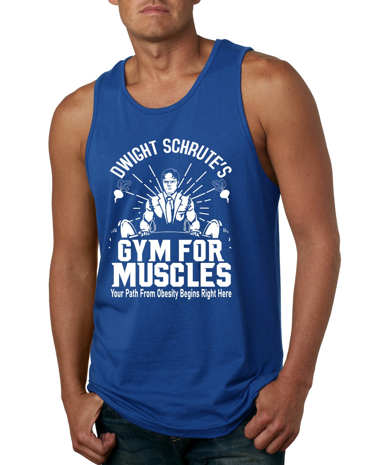 Funny the Office Tank Top Dwight Schrute's Gym for | Etsy