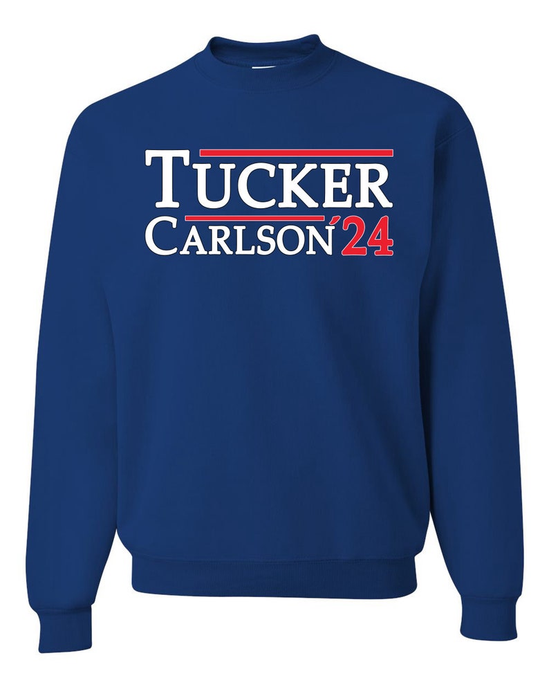 President Carlson Tucker Carlson /'24 Fox News 2024 Election Sweatshirt Political Unisex Crewneck Graphic Sweatshirt