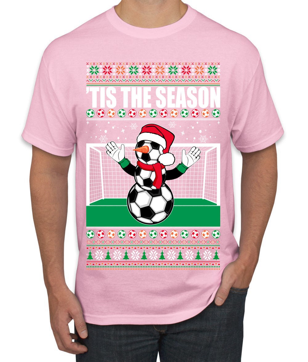 Discover Santa Tis' The Season To Play Soccer Ball Goalie Fun Sports T-Shirt