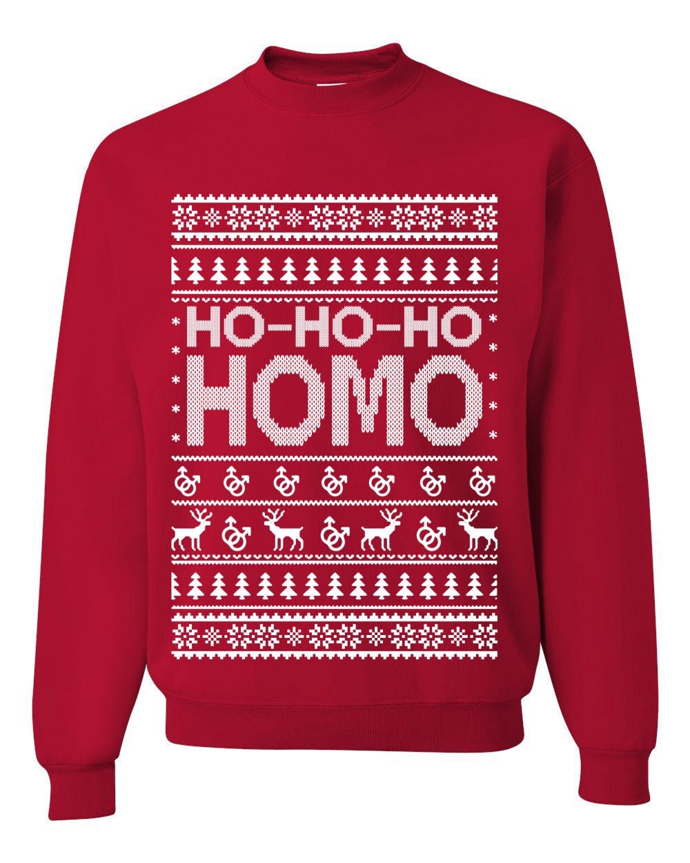 Discover Ho-Ho-Ho Homo LGBTQ Pride Ugly Christmas Sweater