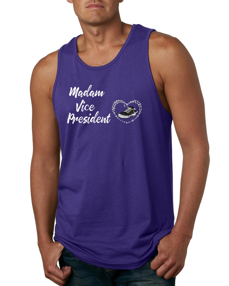 Kamala Harris Madam Vice President Political Mens Graphic Tank Top
