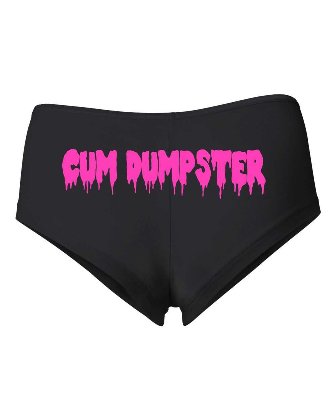 Cum Dumpster Women's Cotton Spandex Booty Shorts Black Etsy