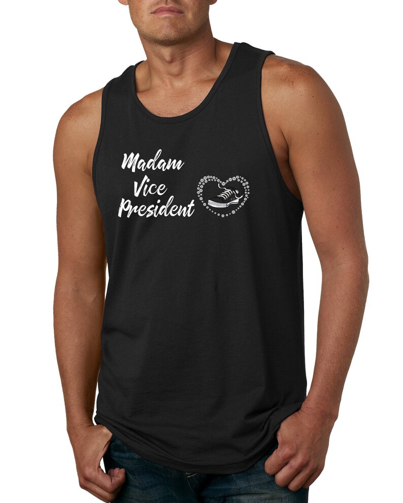 Kamala Harris Madam Vice President Political Mens Graphic Tank Top