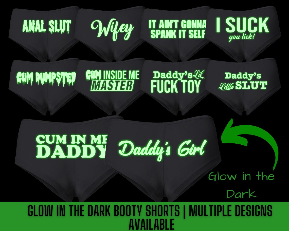 Buy Glow in the Dark Women's Underwear Booty Shorts, Gift for Wife,  Girlfriend Gift, Funny Naughty Gift, Naughty Gift, Women's Booty Shorts  Online in India 