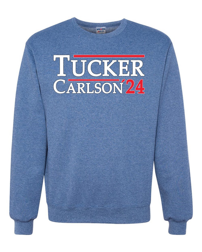 President Carlson Tucker Carlson /'24 Fox News 2024 Election Sweatshirt Political Unisex Crewneck Graphic Sweatshirt