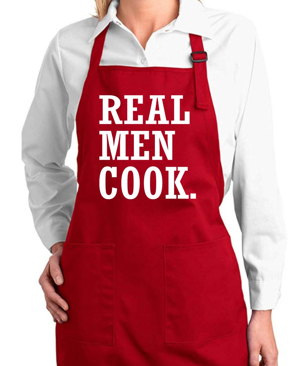 Funny Aprons for Men, I'll Feed All You Chef Apron with 3 Pockets,  Adjustable Neck Strap and Long Waist Ties, Perfect for Kitchen Cooking,  Grilling