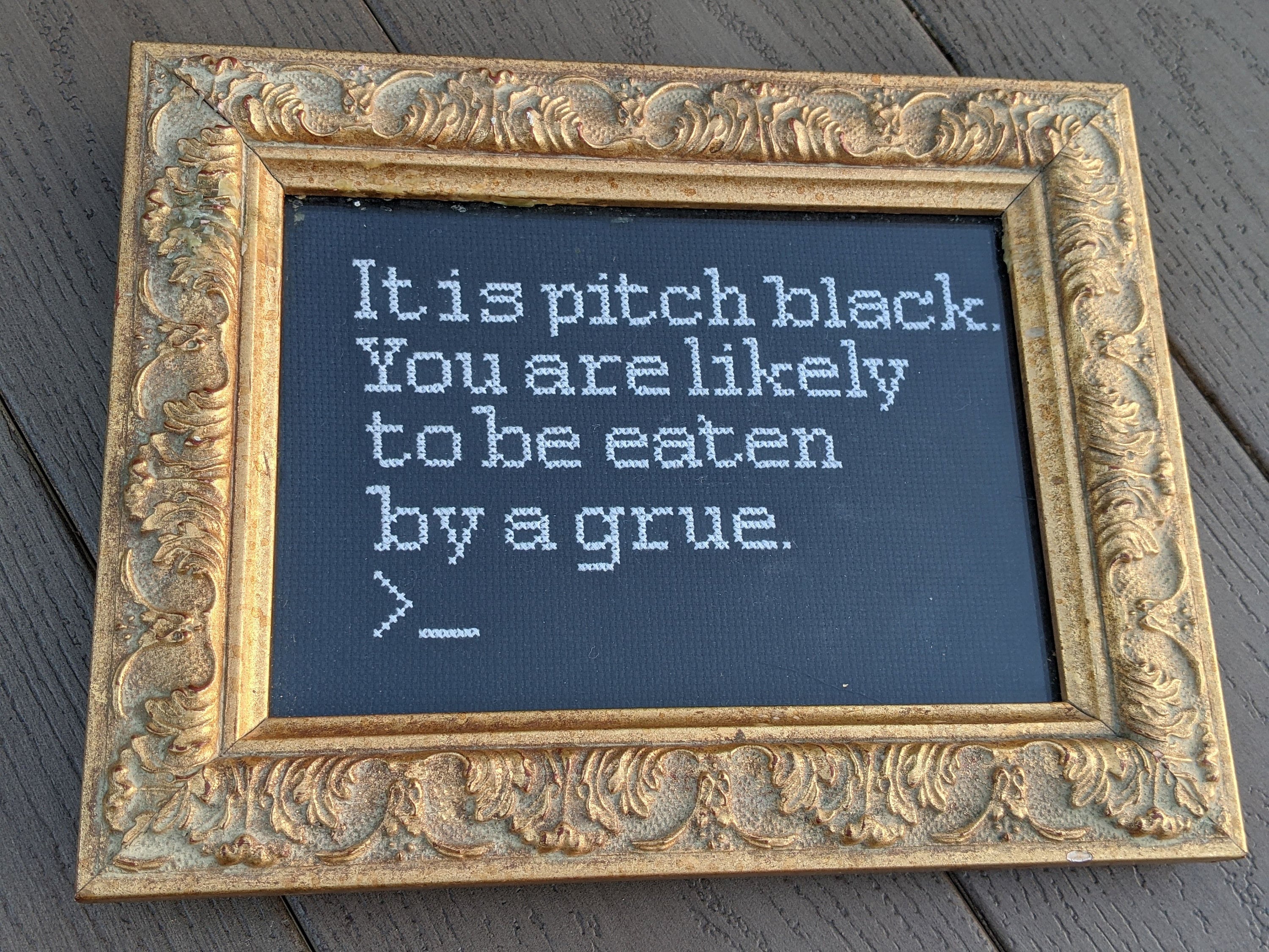 Zork: Eaten by a Grue - Cross Stitch Pattern - Instant Download