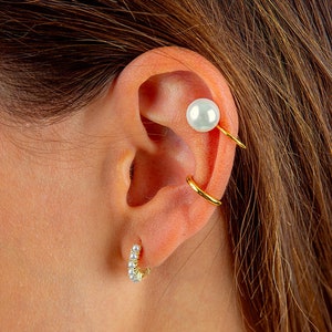 Pendiente conch ear cuff liso. imagen 3