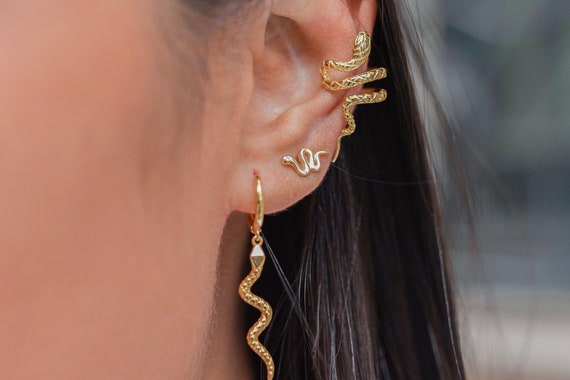 Snake Stud Earrings Small Earrings Snake shaped Stud Earrings
