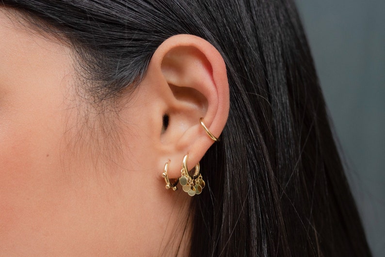 Pendiente conch ear cuff liso. imagen 1