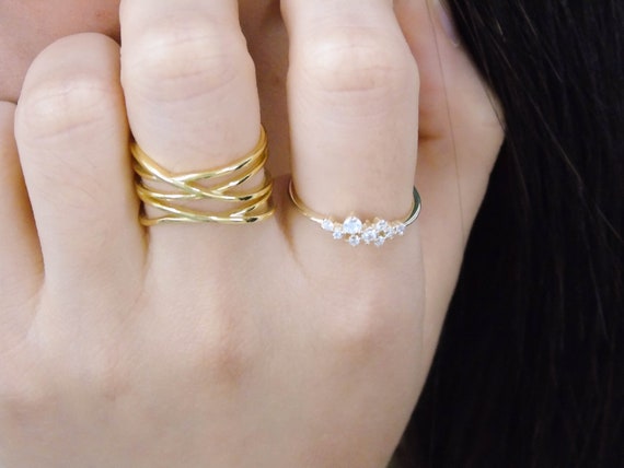Buy Gold Rings For Women | Ladies gold ring design