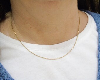 Choker necklace, Ball chain choker, Dainty choker, Gold ball necklace, Gold bead chain necklace