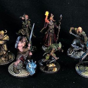 D&D Hero Bundle I Playable Characters I Dnd painted heroes I primal collectibles I Dungeons and Dragons I Painted DnD miniatures