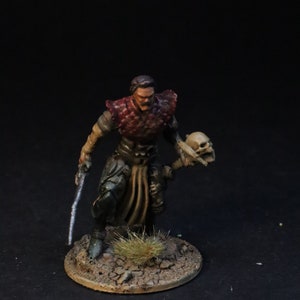 D&D Hechicero humano, mago, mago, miniatura, mazmorras y dragones, pintado a mano, trabajo de pintura personalizado, Wizkids Nolzur's Marvelous Tabletop RPG