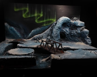 Table top terrain gaming board painted Scatter terrain perfect for kill team and Warhammer 40k Custom sizes available