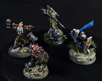 Erstellen und passen Sie Ihren Charakter / Spieler / Gruppe an, benutzerdefinierte handbemalte Miniaturen. Dungeons and Dragons, Heldensuche, DnD, D & D Auftragsarbeit