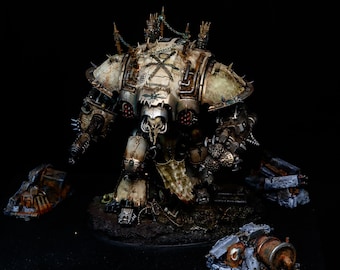 Großer Kriegshammer 40.000 Ritter Kommandant Miniature Space Marine 40.000 Armee Chaos Space Marine bemalt Individuell bemalter Ritter Ruinator Questoris
